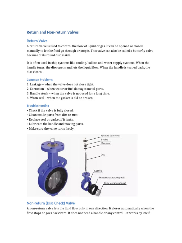 Return and Nonreturn Valves by Maksim Golubov | PDF