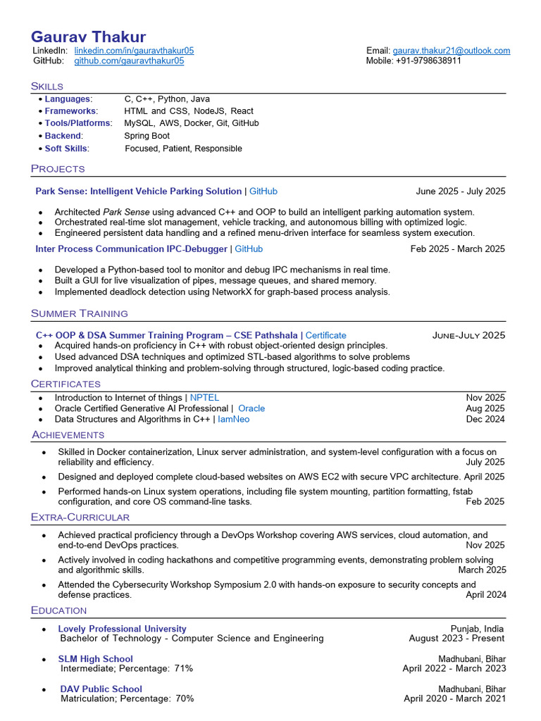 CV | PDF | C++ | Computer Programming