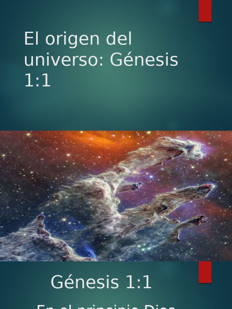 Origen del Universo según Génesis 1:1 | PDF