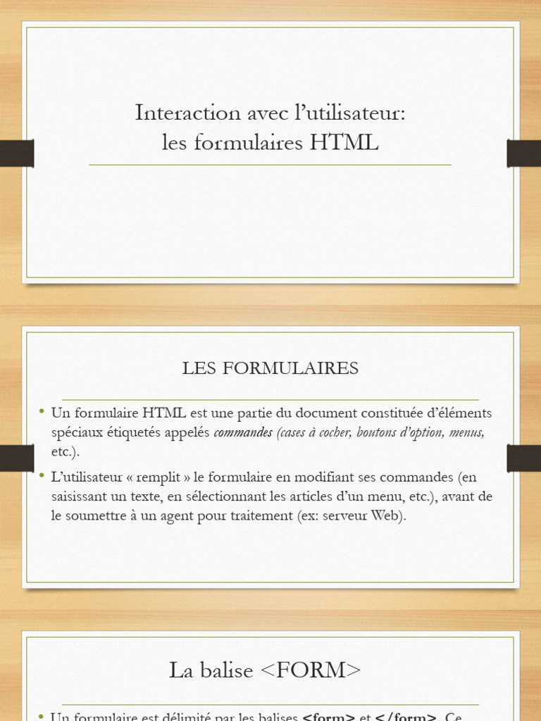 Formulaires HTML : Éléments et Attributs | PDF | l'Internet ...