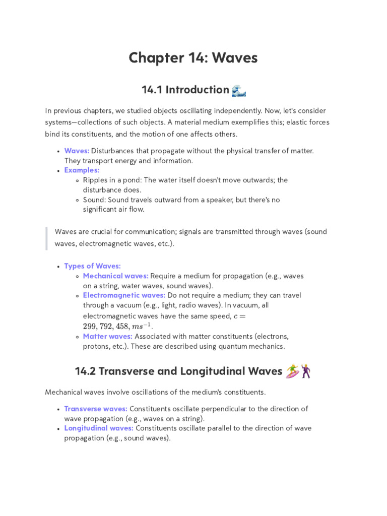 Understanding Waves: Types and Properties | PDF | Waves | Normal Mode