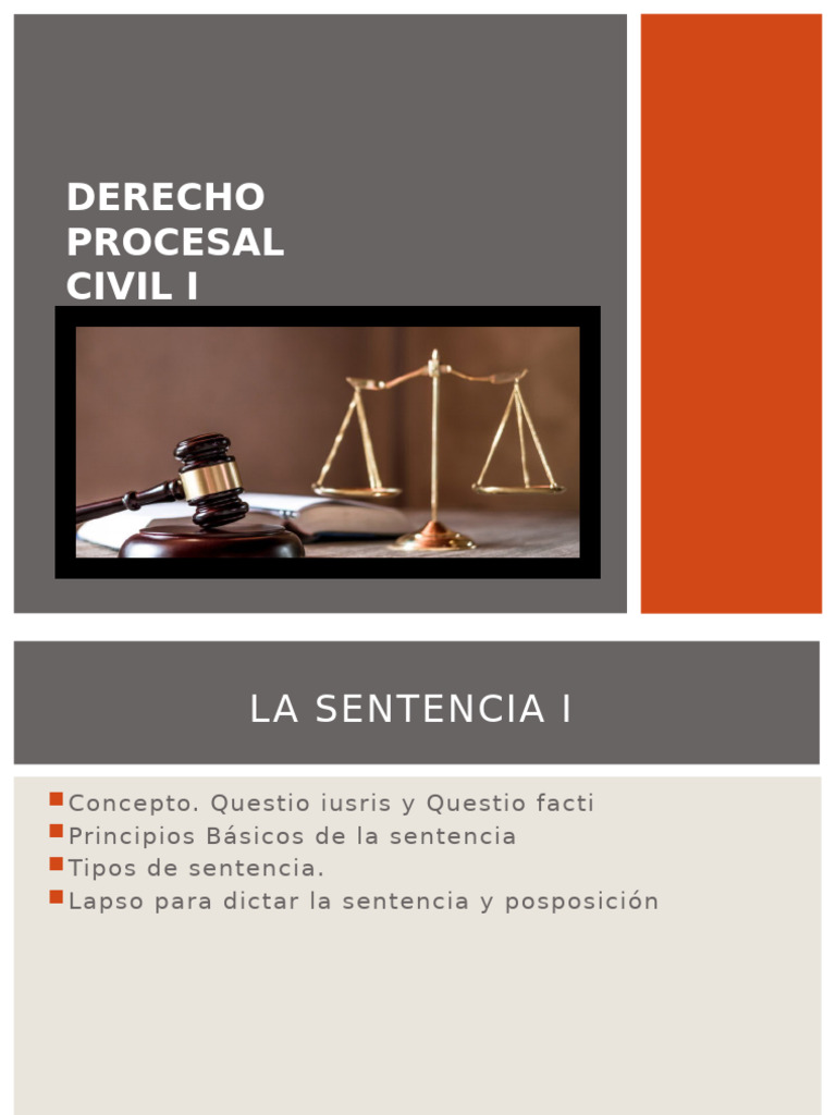 Tipos y Principios de Sentencias Civiles | PDF | Sentencia (ley ...