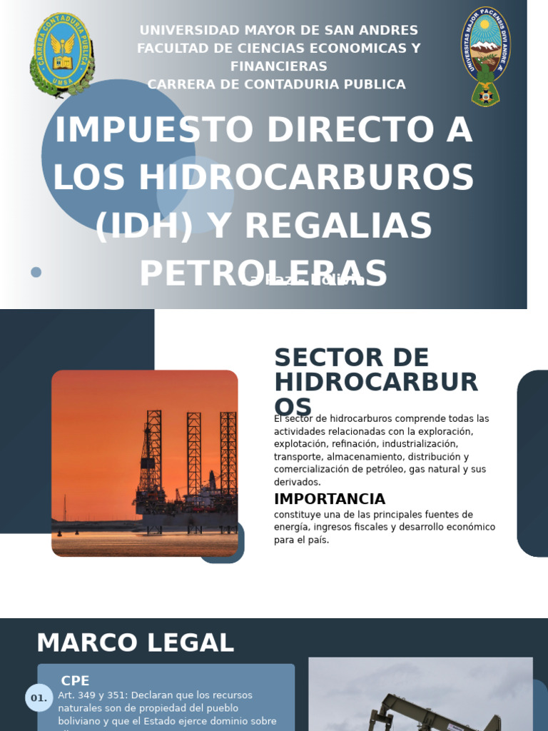 Impuesto y Regalías Hidrocarburíferas en Bolivia | PDF | Petróleo ...