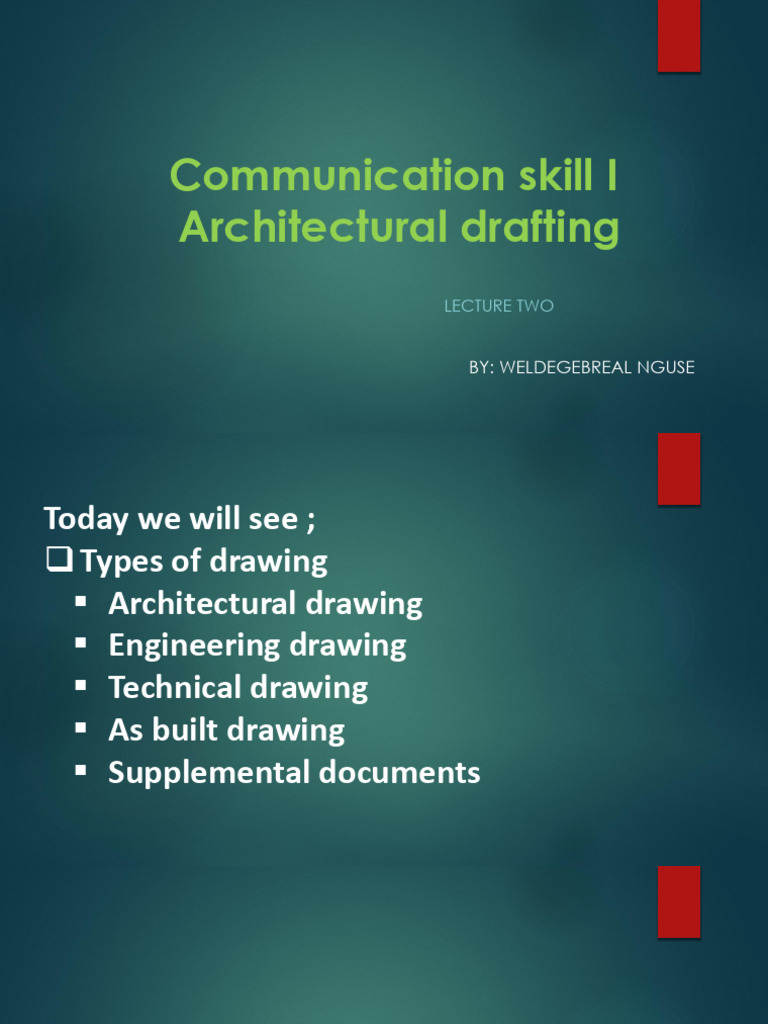 Types of Architectural Drawings Explained | PDF | Technical Drawing