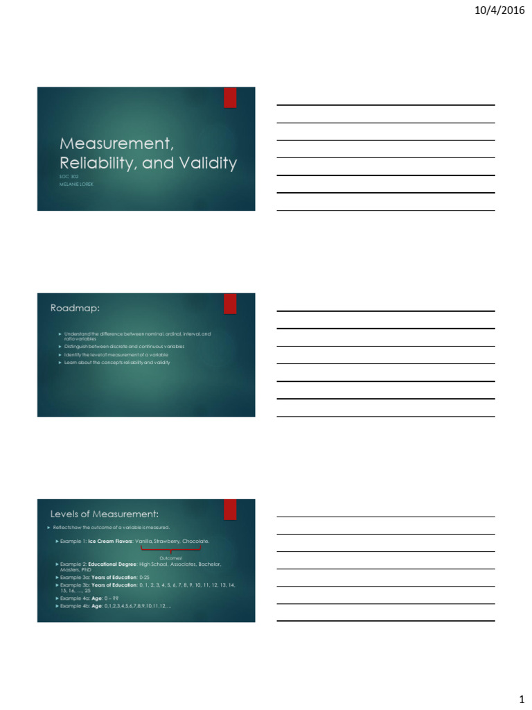 Understanding Measurement Types in Research | PDF | Level Of ...