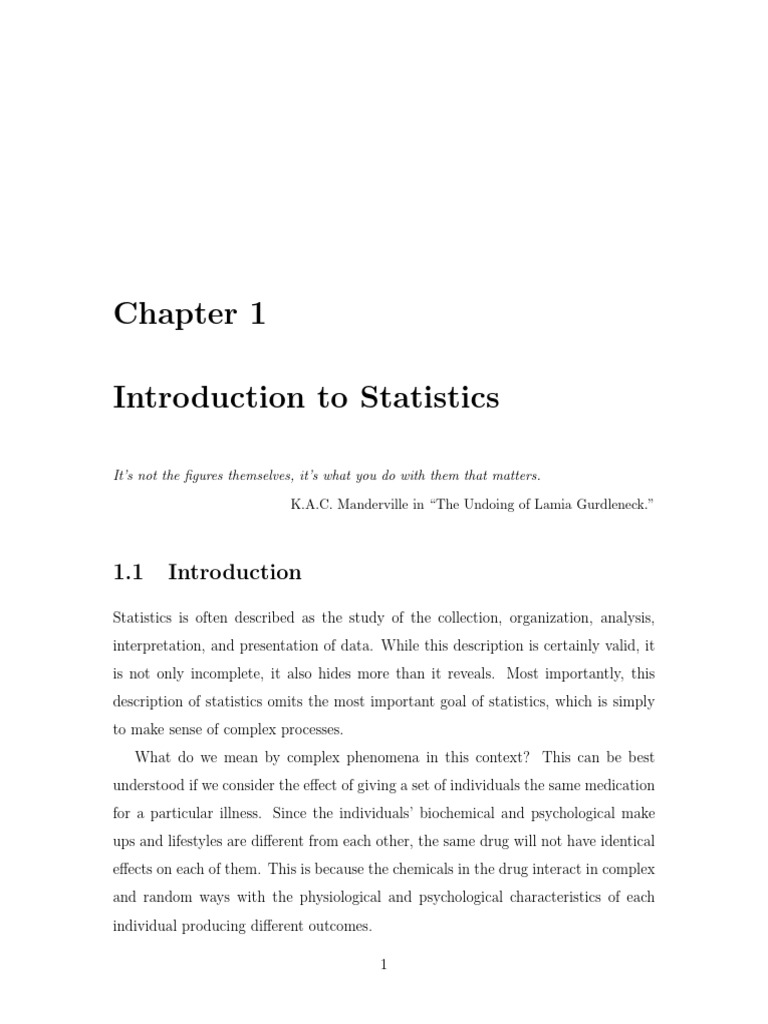 Introduction To Statistics | PDF | Pie Chart | Level Of Measurement