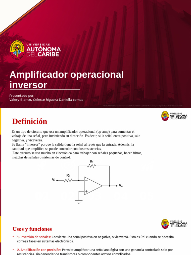 Amplificador Operacional Inversor | PDF | Electrónica | Amplificador