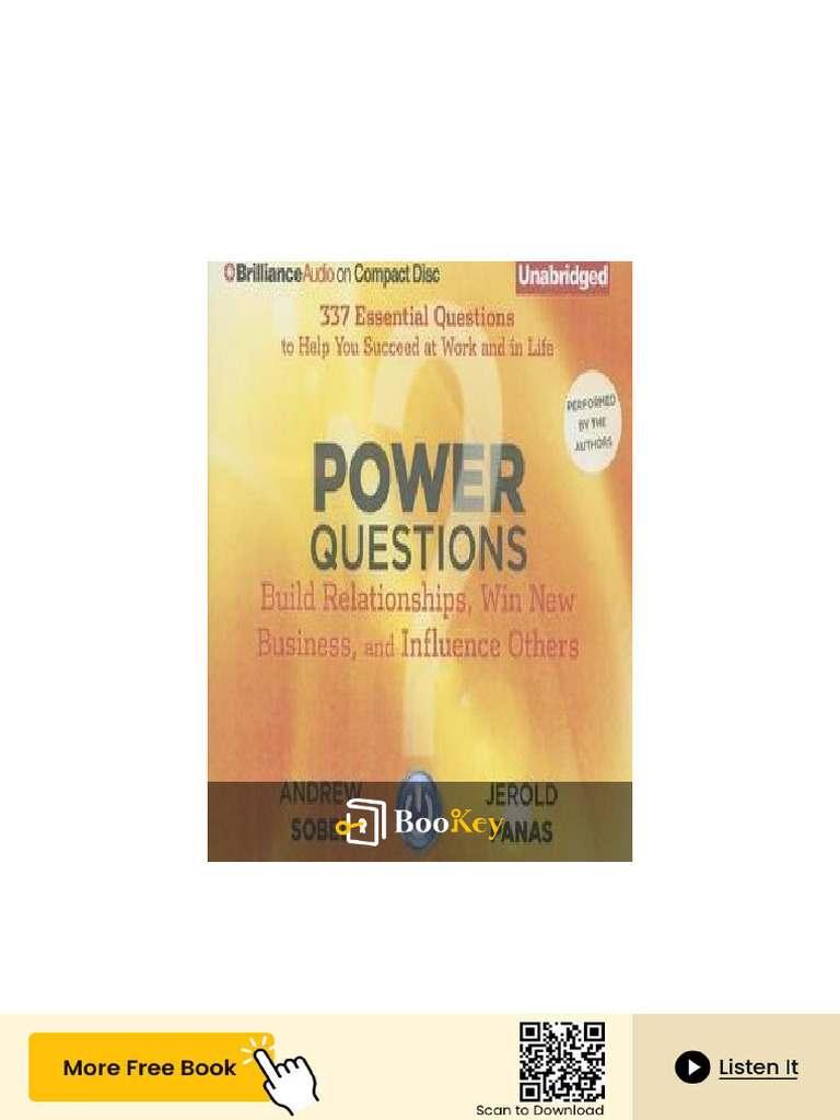 Power Questions PDF | PDF | Leadership | Goal