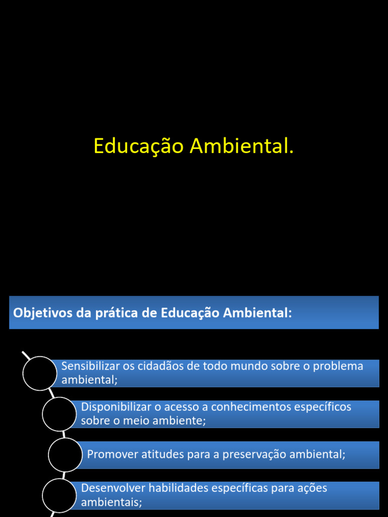 Educação Ambiental e Sustentabilidade | PDF | Sustentabilidade ...
