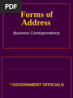 Formal Addressing Guidelines | PDF | Madam | Judge