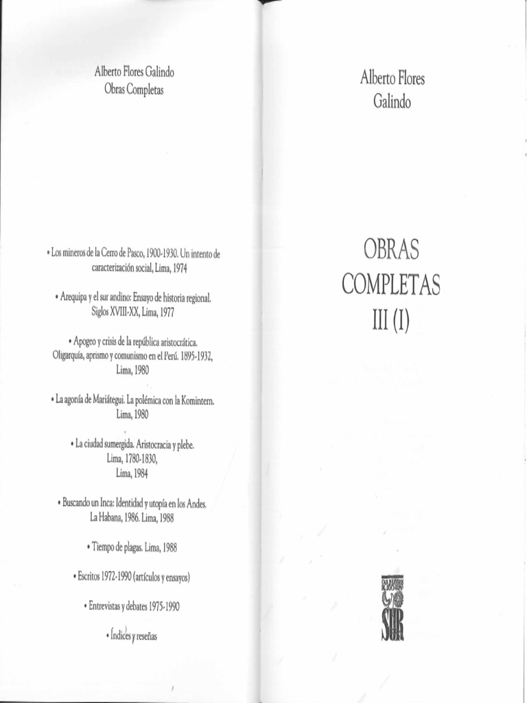 Buscando Un Inca. Alberto Flores Galindo | PDF
