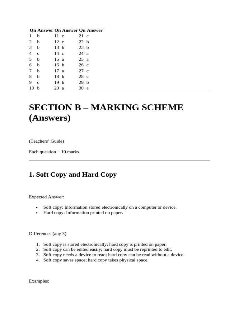 Marking Scheme for Computer Concepts | PDF | Window (Computing) | Computing