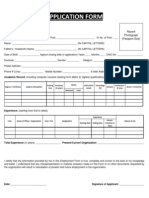 Application Form