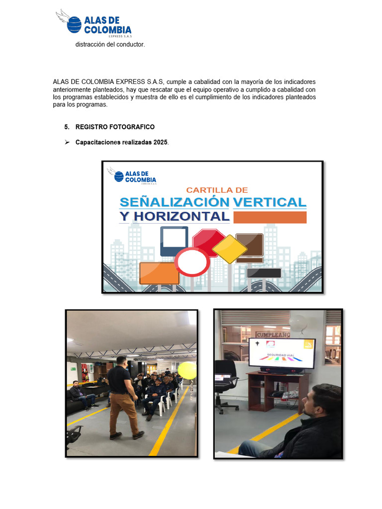 Informe de Gestión Pesv Primer Trimestre | PDF