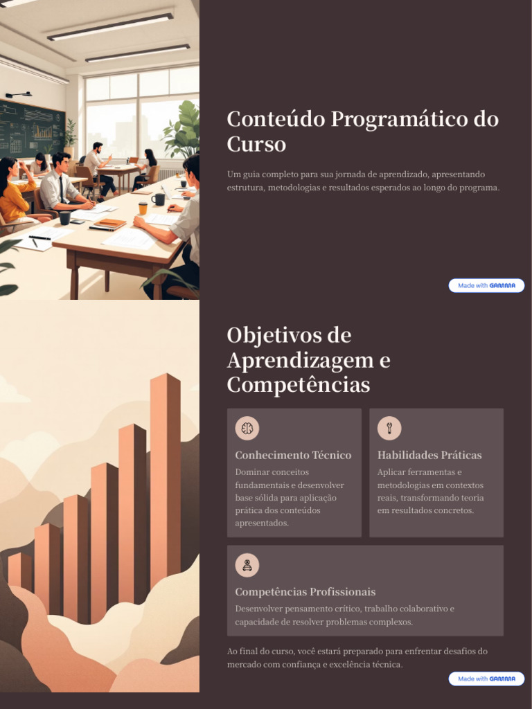 Estrutura do Curso e Objetivos de Aprendizagem | PDF | Aprendizado ...