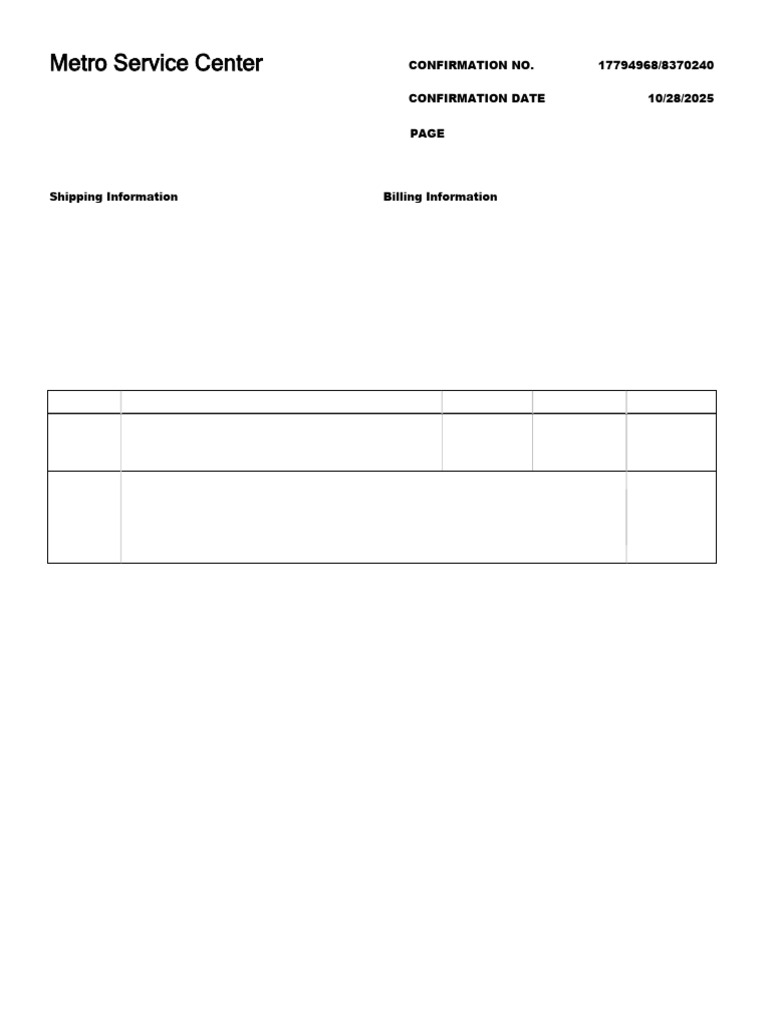 Render Commercial Invoice | PDF