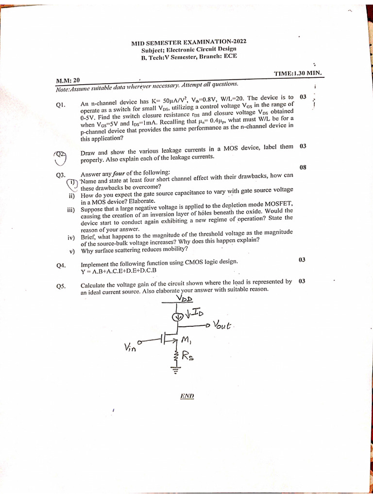 Ecd 2023 Midsem | PDF