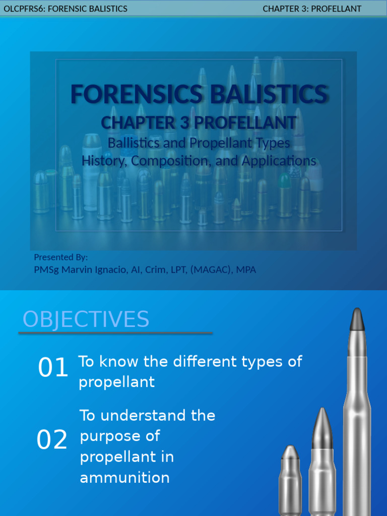 Forensic Ballistics: Propellant Types | PDF