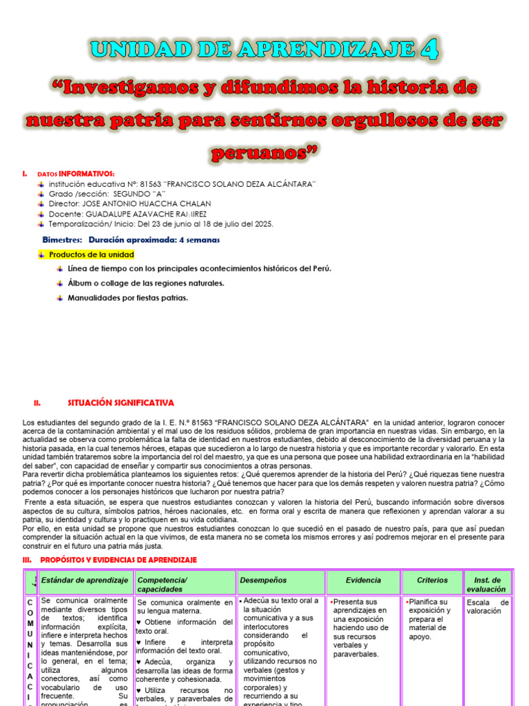 Unidad de Aprendizaje 4 Ok. | PDF | Datos | Sustracción