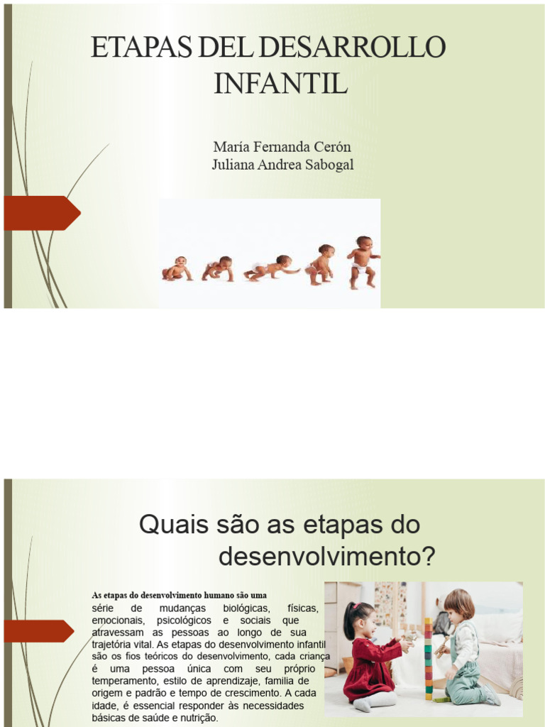 Etapas do Desenvolvimento Infantil | PDF | Ciências comportamentais ...