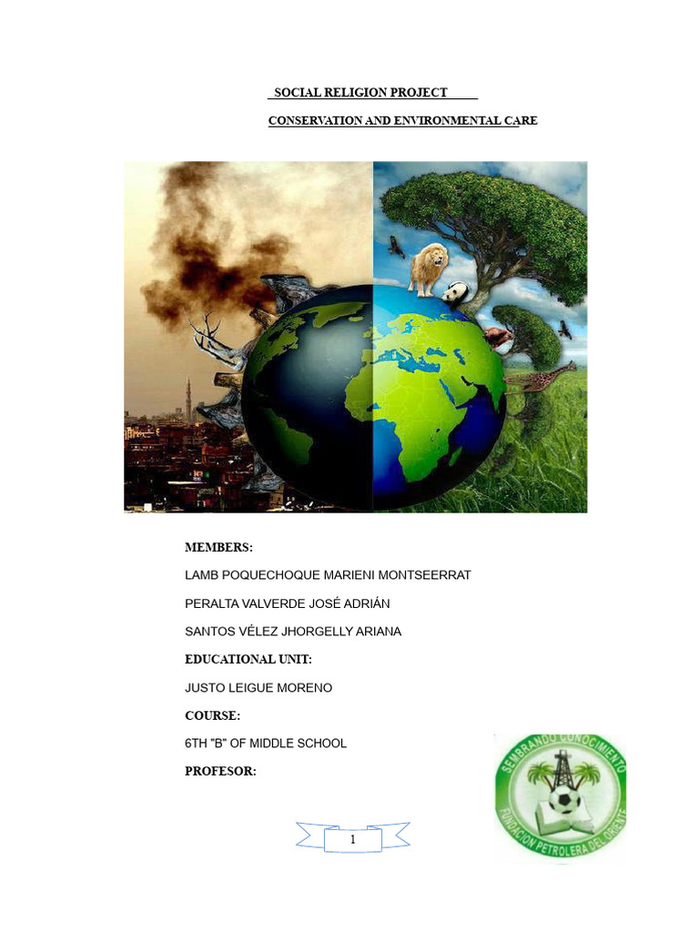 Environmental Conservation Project Overview | PDF | Waste | Natural ...