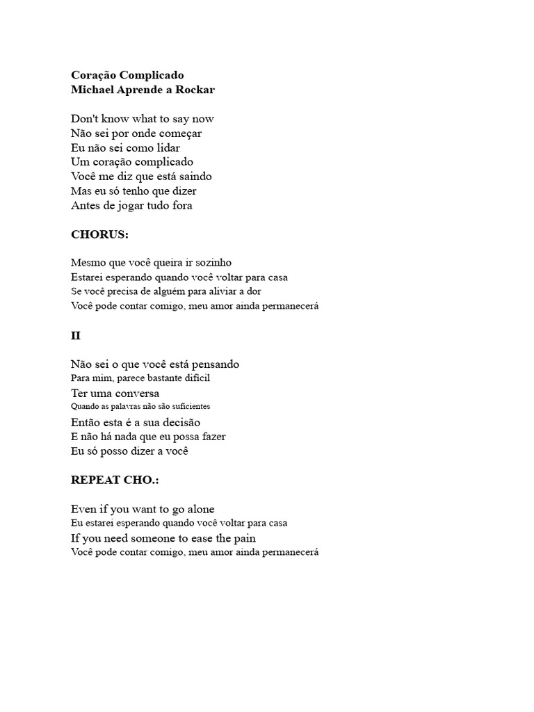 LETRA DA MÚSICA.docx | PDF | Amor | Álbuns