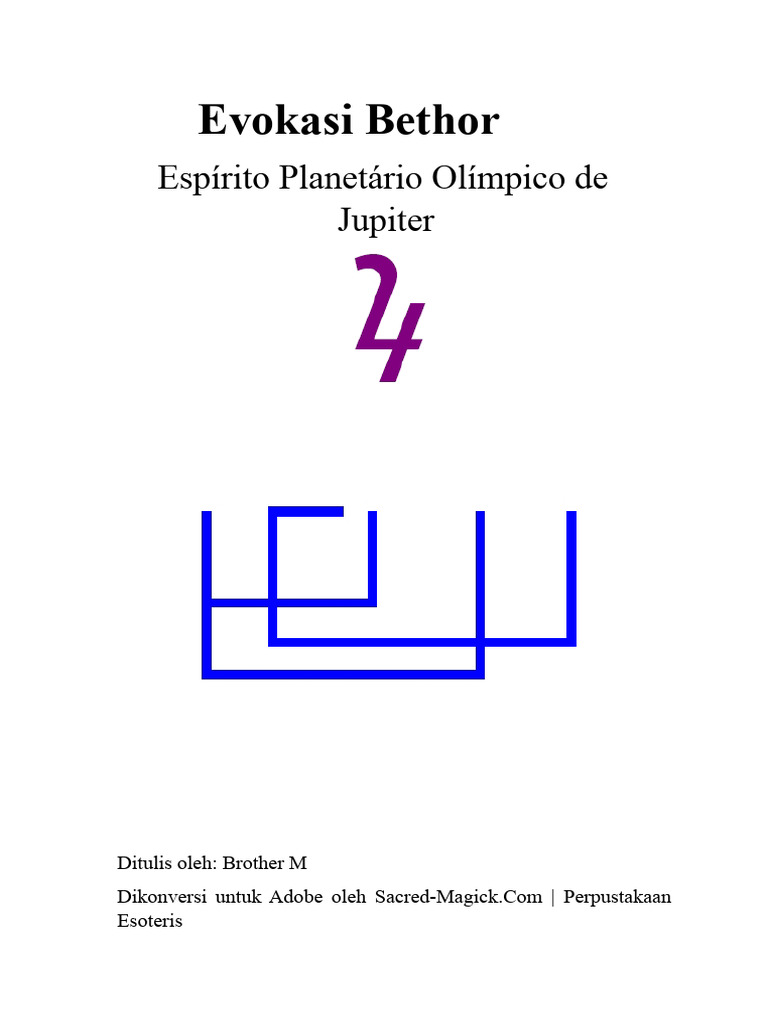 Ritual Evokasi Bethor di Kuil Jupiter | PDF