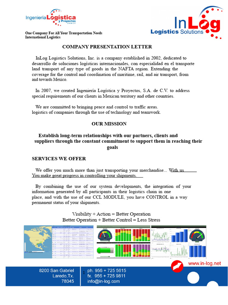 Comprehensive International Logistics Solutions | PDF | Logistics | Cargo