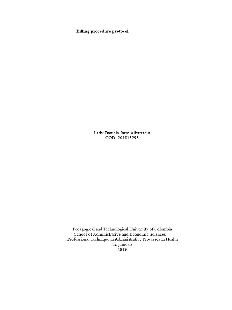 Health Services Billing Protocol | PDF | Hospital | Receipt