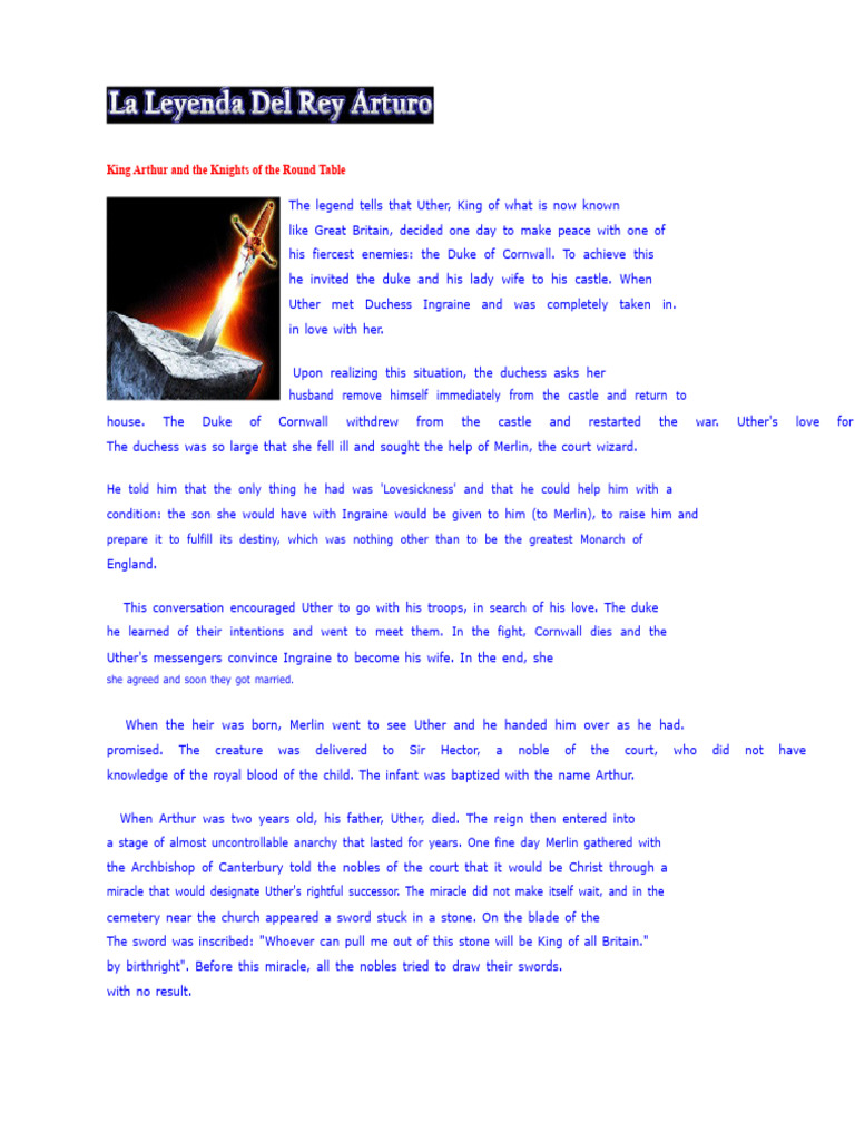 King Arthur's Rise to Power | PDF | Galahad | Lancelot