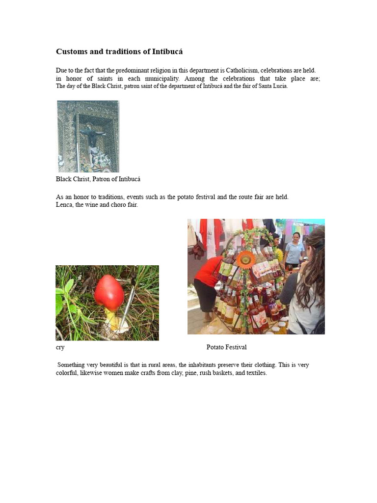 Intibucá Customs and Festivals Guide | PDF