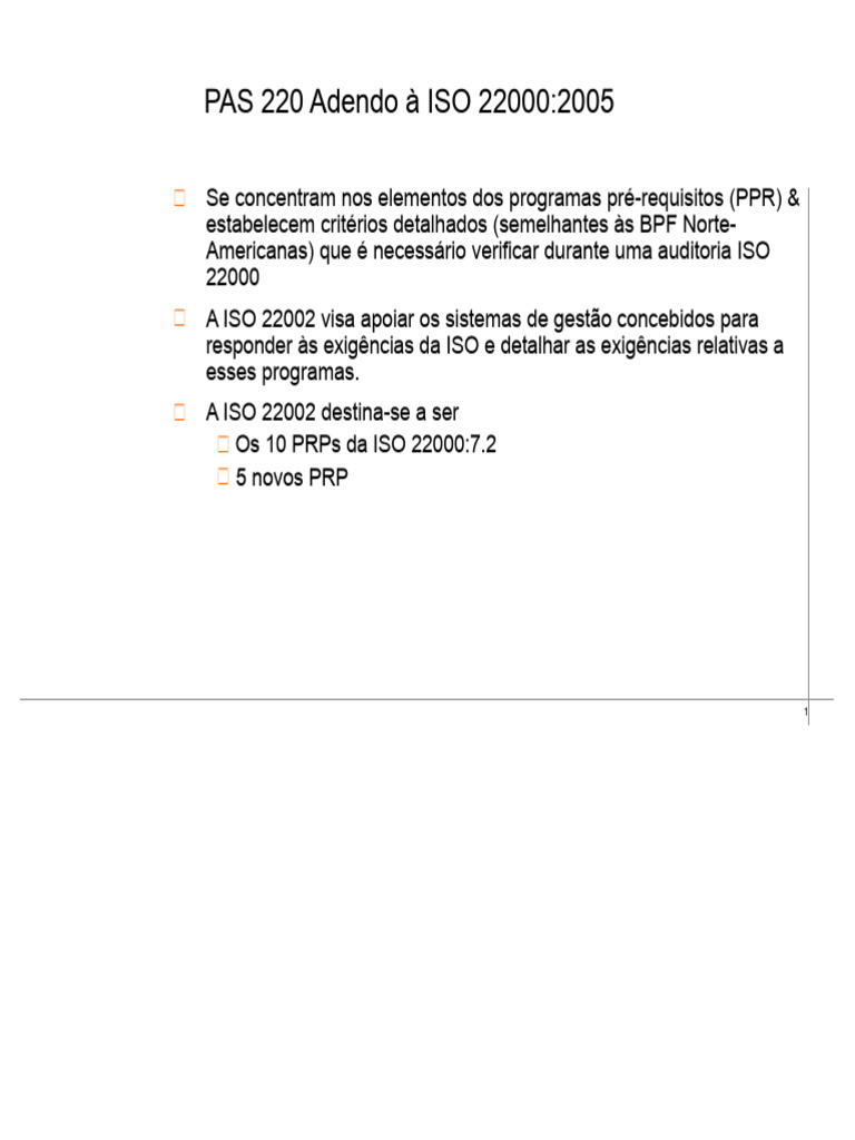 Adendo PAS 220 à ISO 22000:2005 | PDF | Desperdício | Umidade