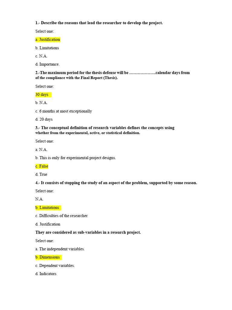 Thesis Project Guidelines and Evaluation | PDF | Scientific Method | Thesis