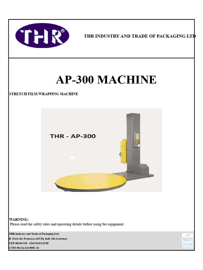 Ap-300 Parts and Operation Manual - 2020 | PDF | Mains Electricity | Switch