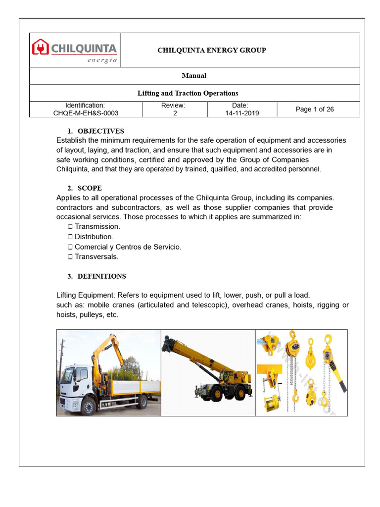 Safe Lifting Operations Manual | PDF | Crane (Machine)