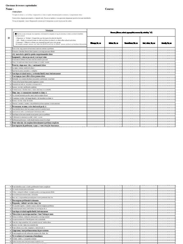 Test de Aptitudini Panasonic | PDF