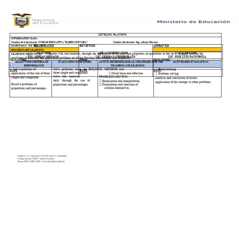 Planning Leveling 3rd BGU DPC | PDF | Cognition | Cognitive Science