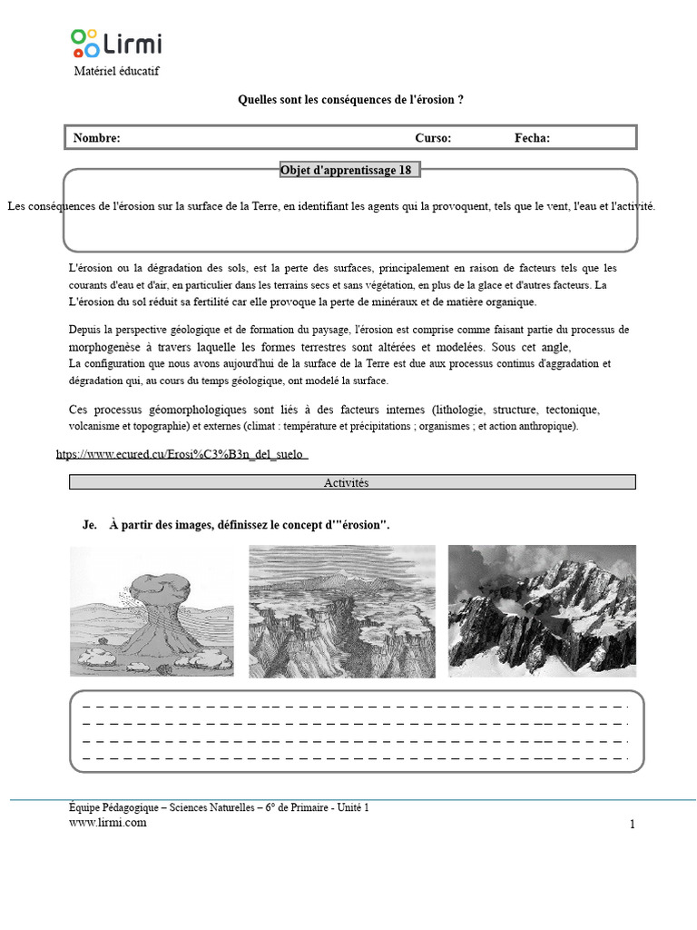Conséquences de l'érosion des sols | PDF | Sol (pédologie) | Érosion