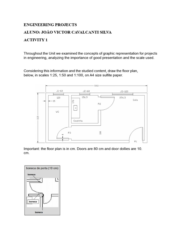 Engineering Floor Plan Scales Assignment | PDF