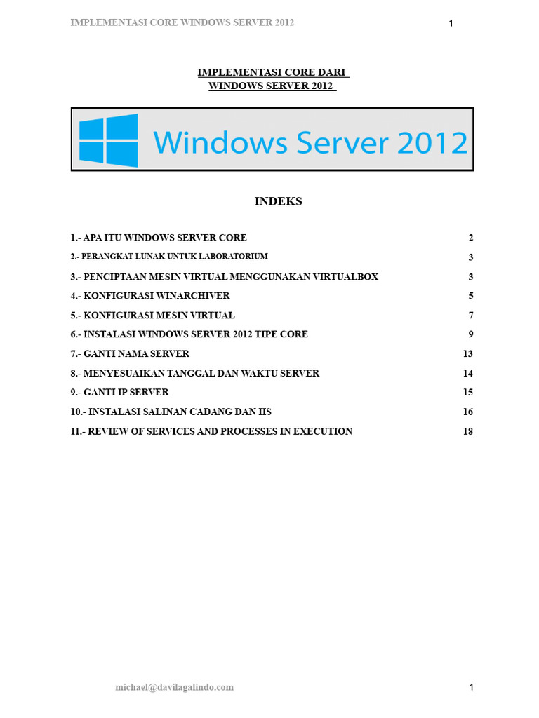 Panduan Implementasi Windows Server Core | PDF