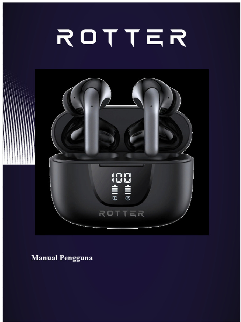 Panduan Pengguna Headphone ROTTER ENC | PDF
