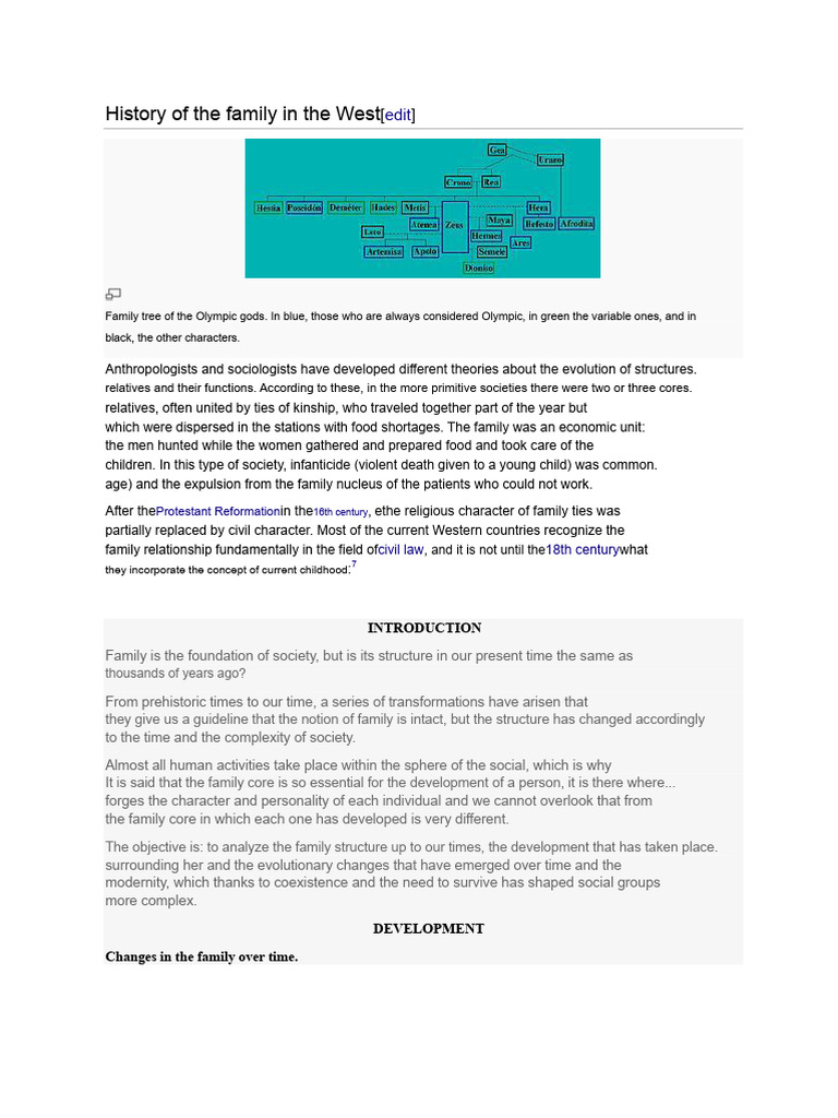 Evolution of Family Structures Over Time | PDF | Matriarchy | Marriage
