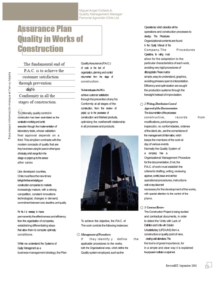 Quality Management in Construction Projects | PDF | Audit | Business