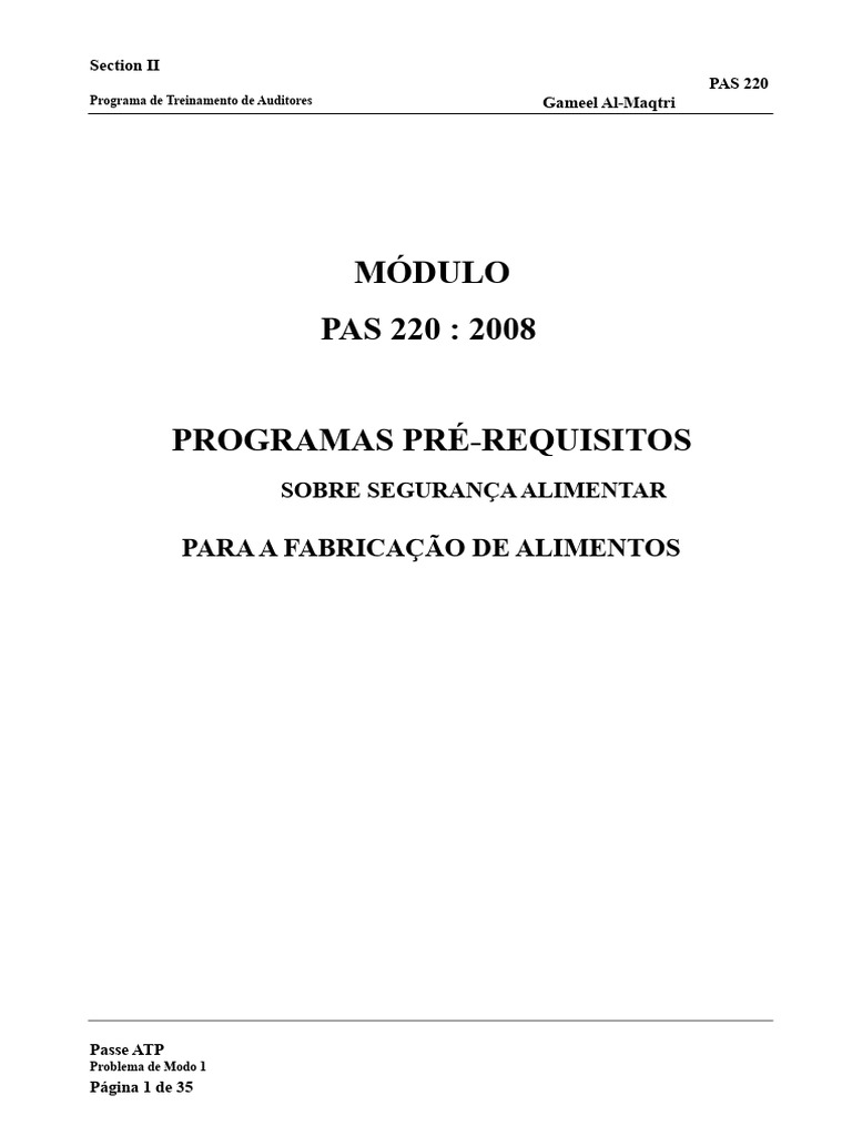 Pas 220 2008 | PDF | Desperdício
