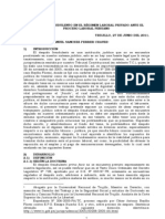 Despido Fraudulento en El Régimen Laboral Privado Ante El Proceso Laboral Peruano.