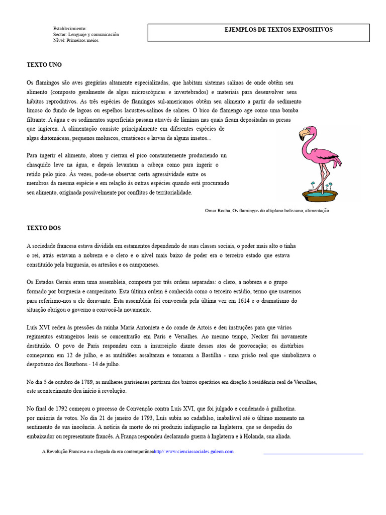 Exemplos de Textos Expositivos | PDF | Revolução Francesa