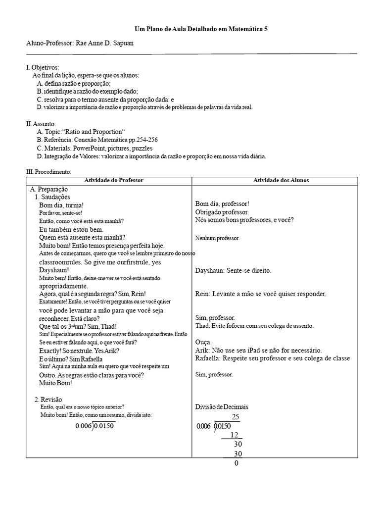 Plano de Aula para Demonstração Final 2 151006110719 Lva1 App6891 | PDF ...