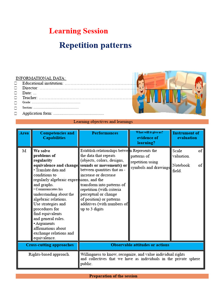 Math Patterns of Repetition | PDF | Learning | Cognition