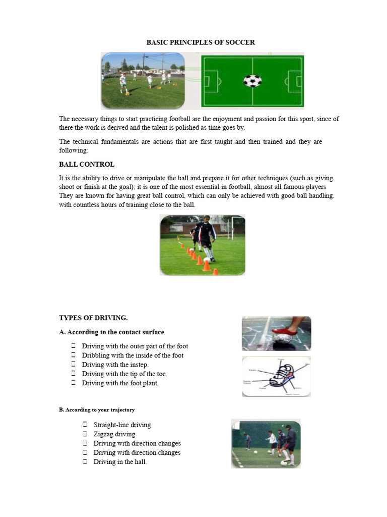 Essential Soccer Skills and Techniques | PDF | Foot | Knee