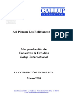 Corrupcion en Bolivia Por Gallup